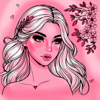 beautiful realistic girl