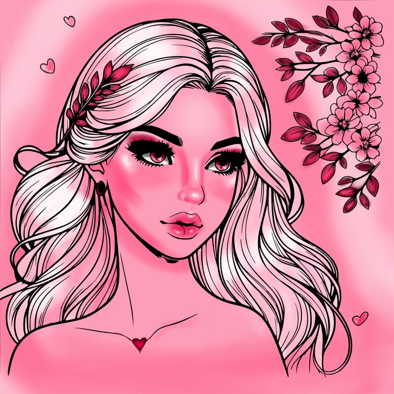 beautiful realistic girl