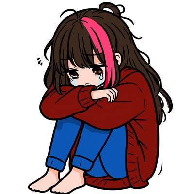 depressed girl