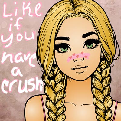 realistic girl with braids