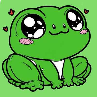 cute frog person realistic