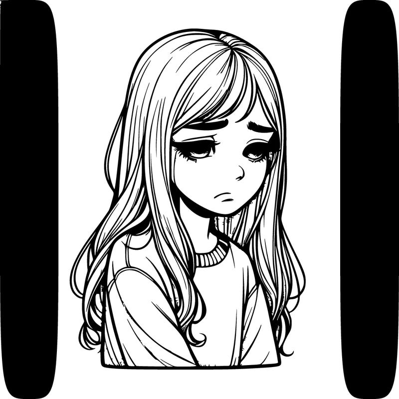 realistic sad girl