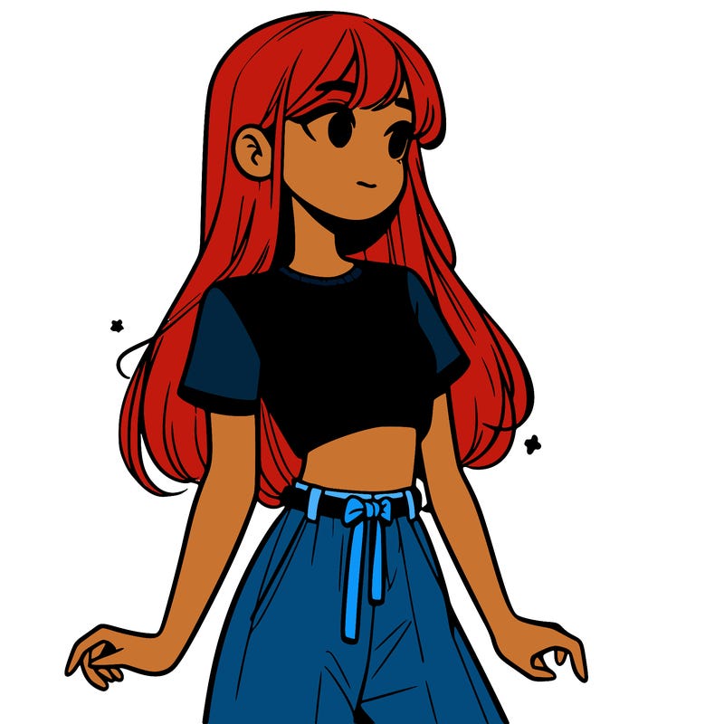 girl in a cute crop top