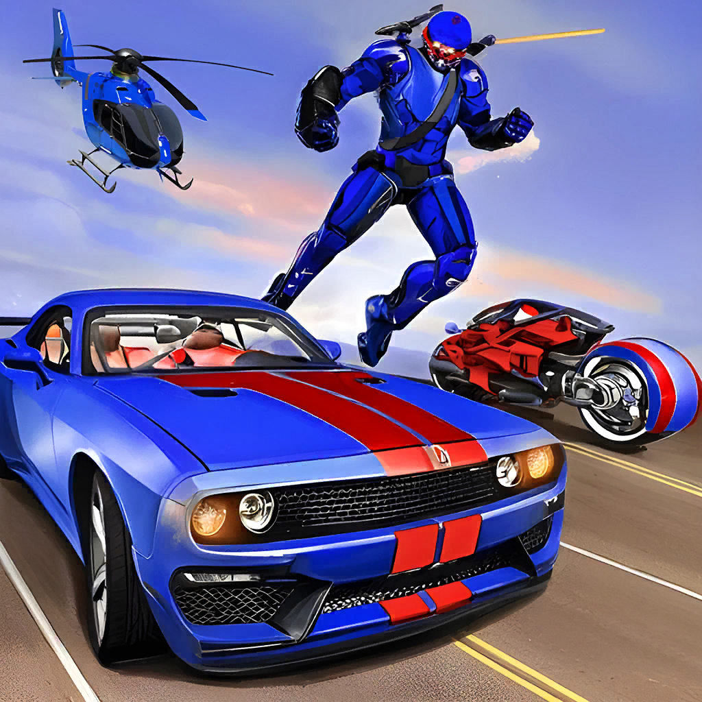 Superhero Captain Robot Game