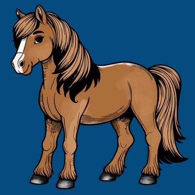 realistic horse