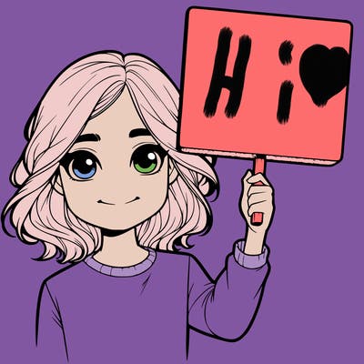 realistic girl holding up a sign