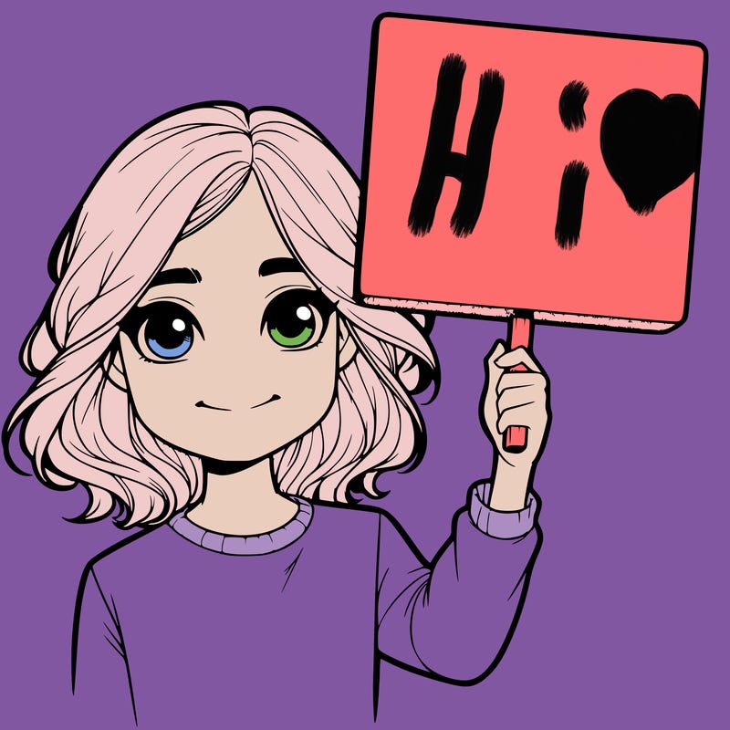 realistic girl holding up a sign