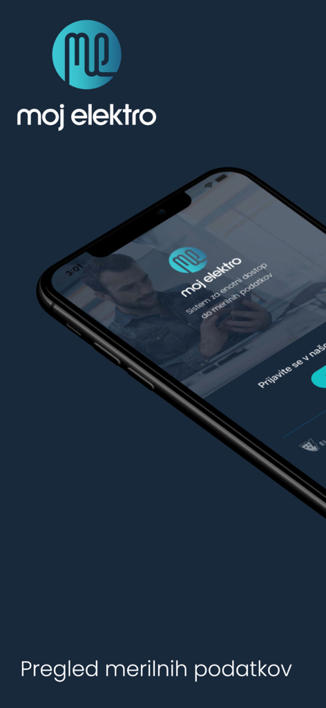 Moj elektro 모바일 앱 디스플레이로 전기 사용량 및 측정 데이터 모니터링