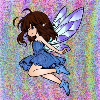 manga fairy flying