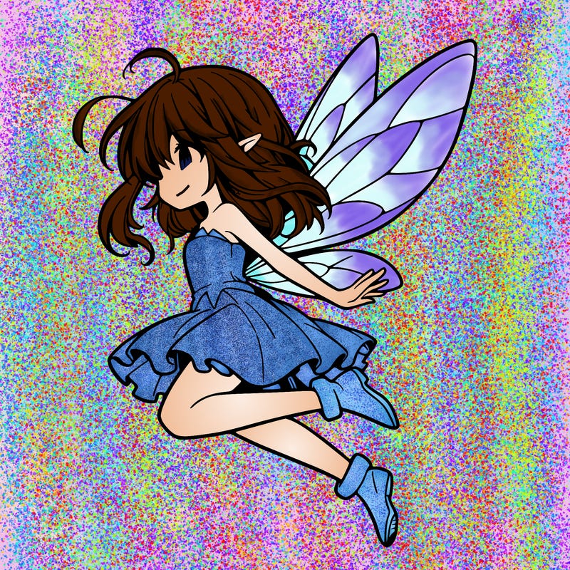 manga fairy flying
