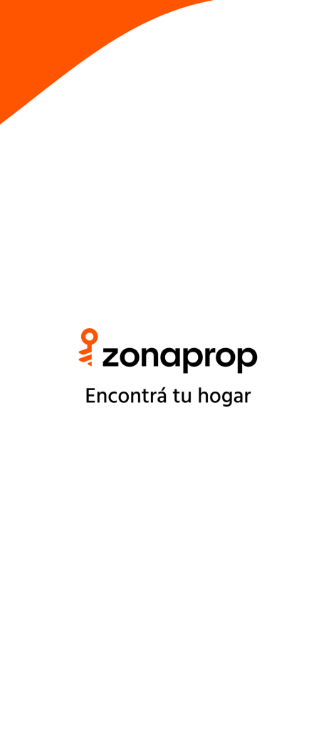 Zonaprop - Zonaprop real estate app splash screen with logo and find your home tagline