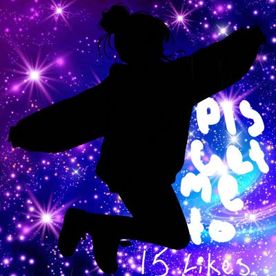 realistic girl jumping with a bun and oversized sweatshirt