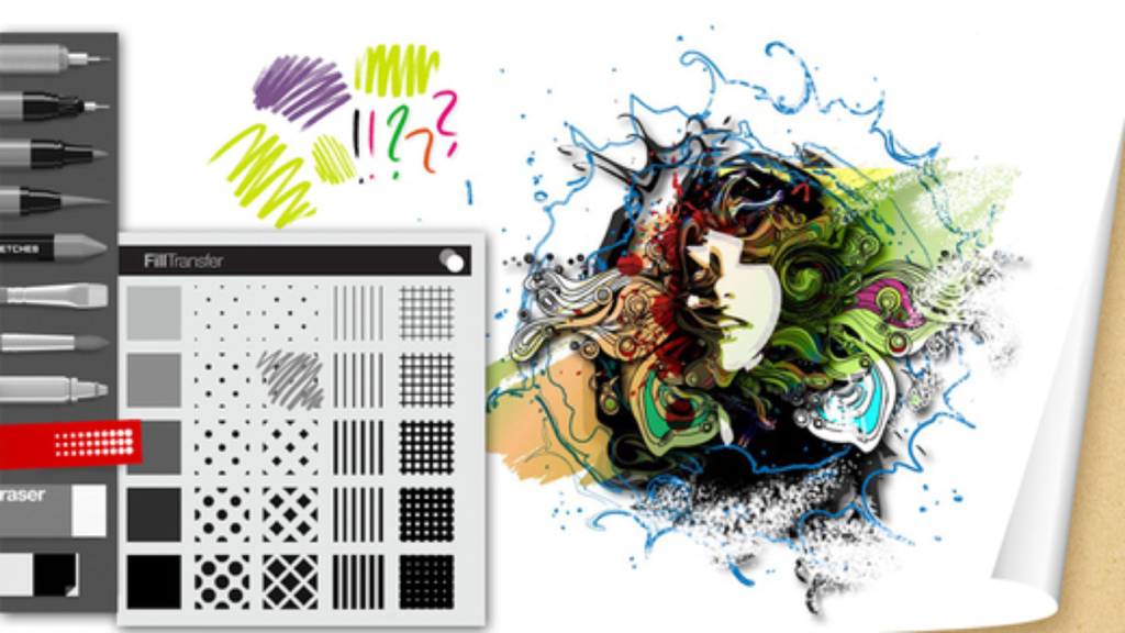 Genius Sketches - Draw, Paint, Doodle & Sketch Art - Digital art tools and abstract colorful sketch in Genius Sketches app