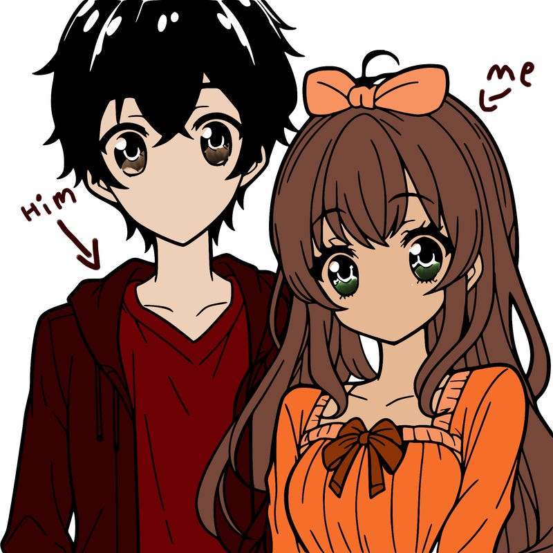 anime girl and boy
