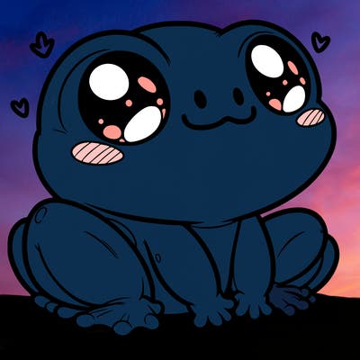 cute frog person realistic