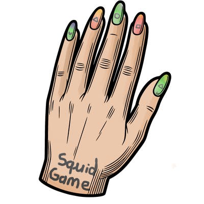 hand with nails