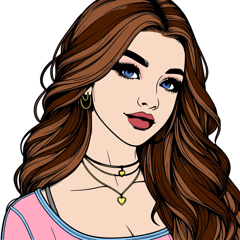 detailed realistic girl