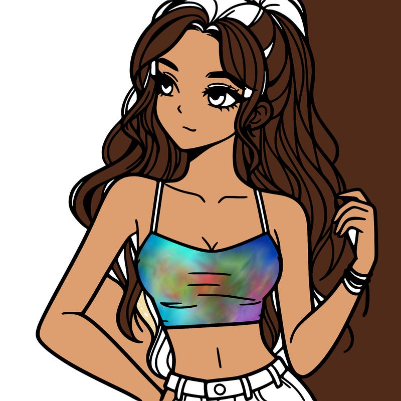 girl in crop top