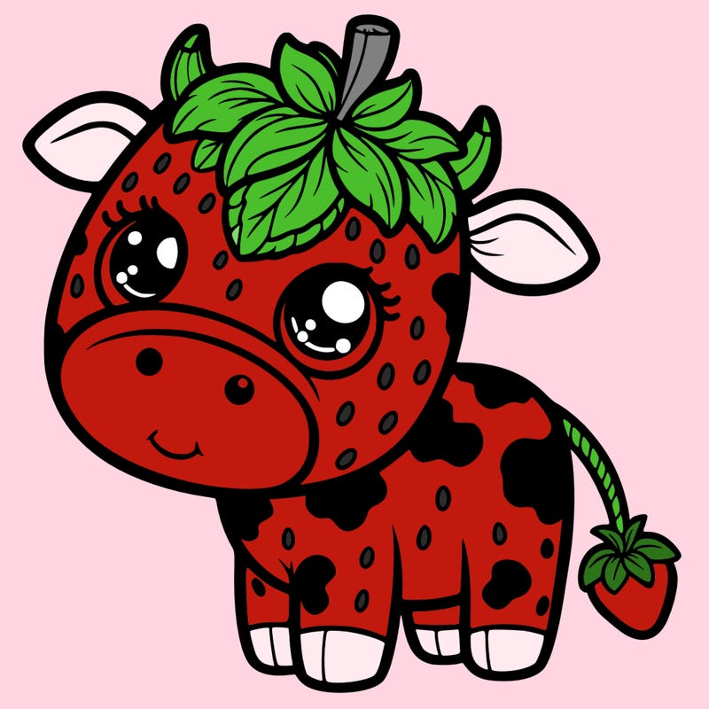strawberry cow