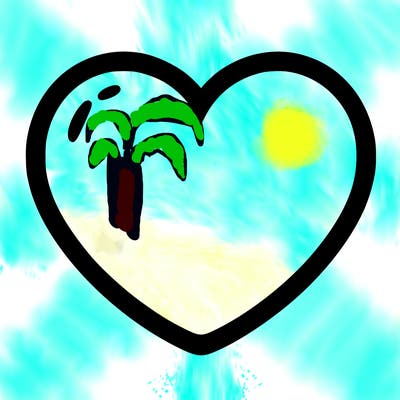 a blank heart