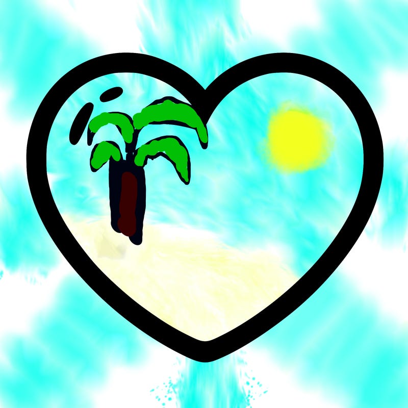 a blank heart