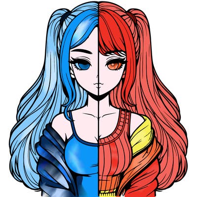 realistic girl split