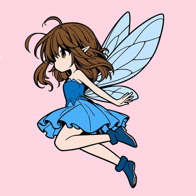 manga fairy flying