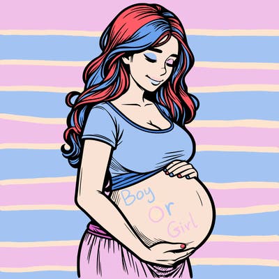 woman heavily pregnant realistic