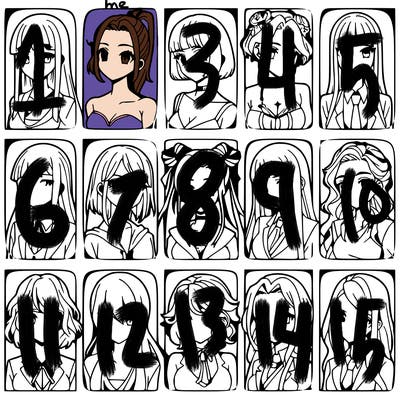 girls that look diffrent anime