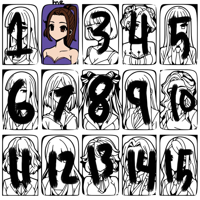 girls that look diffrent anime