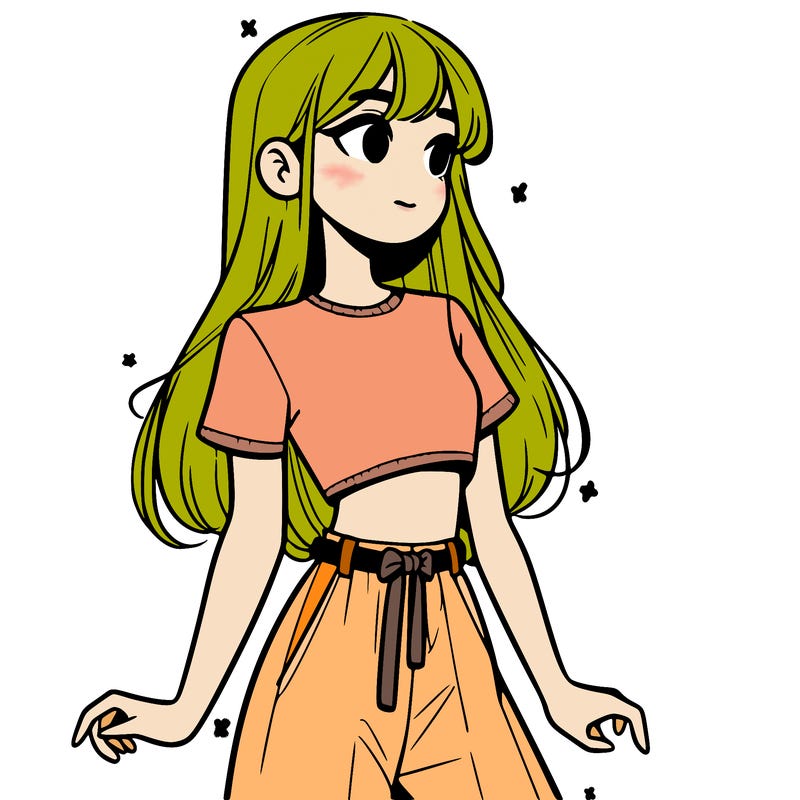 girl in a cute crop top