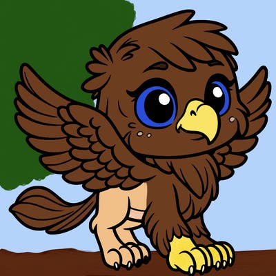 a cute griffin