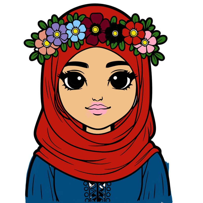 realistic girl with flower crown