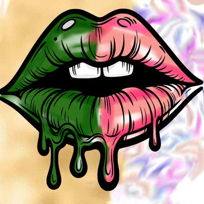 lips that look realistic and drip