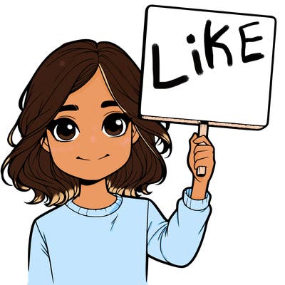 realistic girl holding up a sign