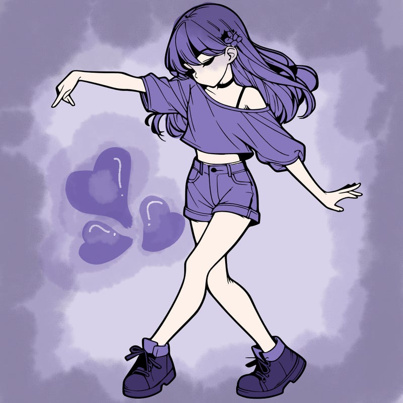 realistic girl danceing