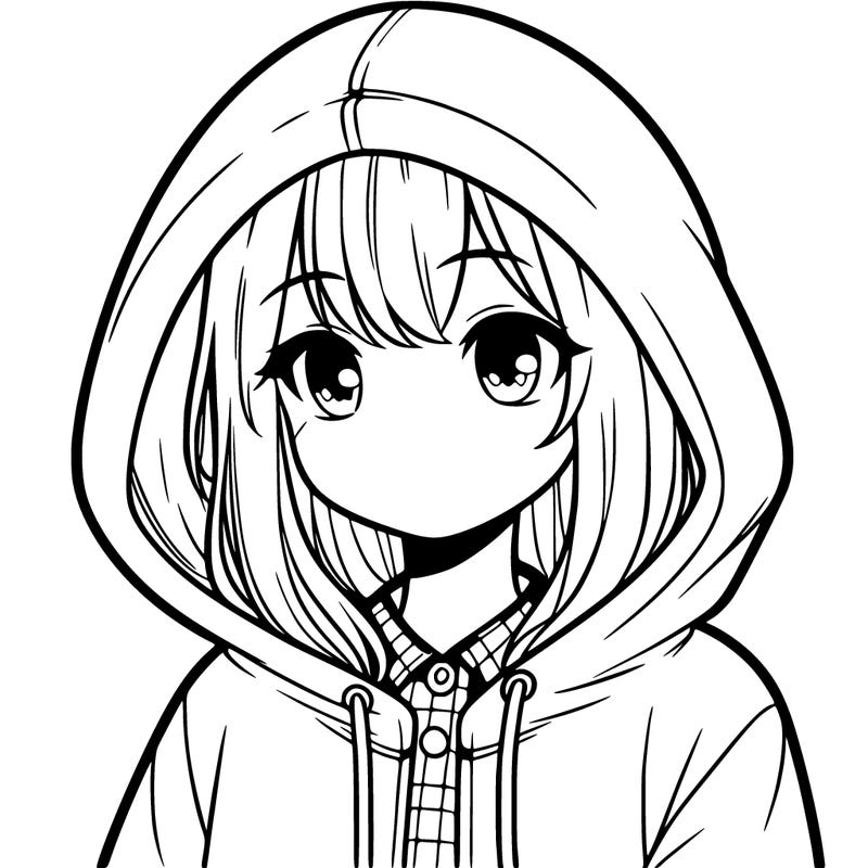 girl with hoodie