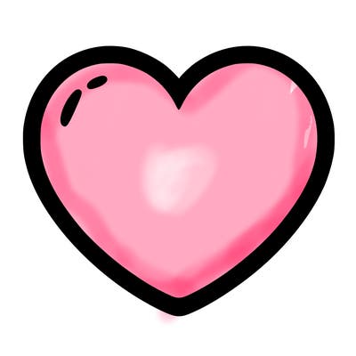 a blank heart