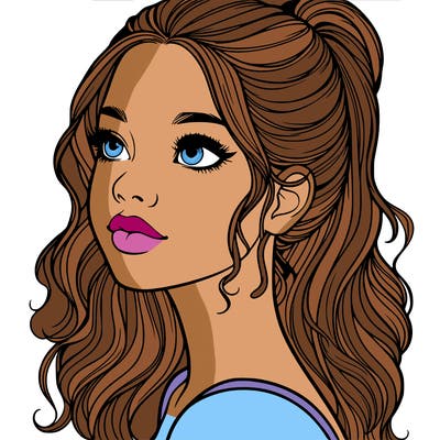 beautiful realistic girl