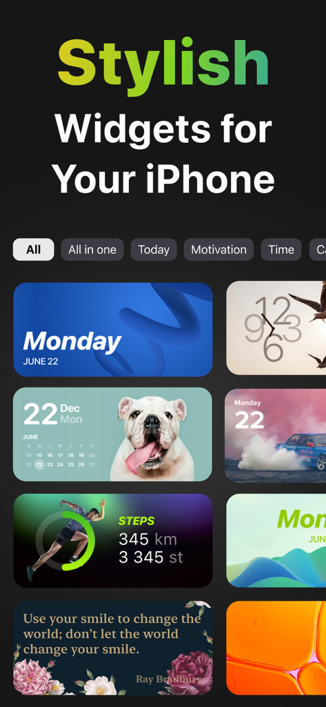 Watch Faces Gallery & Creator - フィットネストラッキング、カレンダー、モチベーションを高める引用など、iPhone用のスタイリッシュで機能的なウィジェットのコレクション