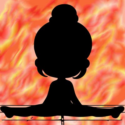 girl doing the splits