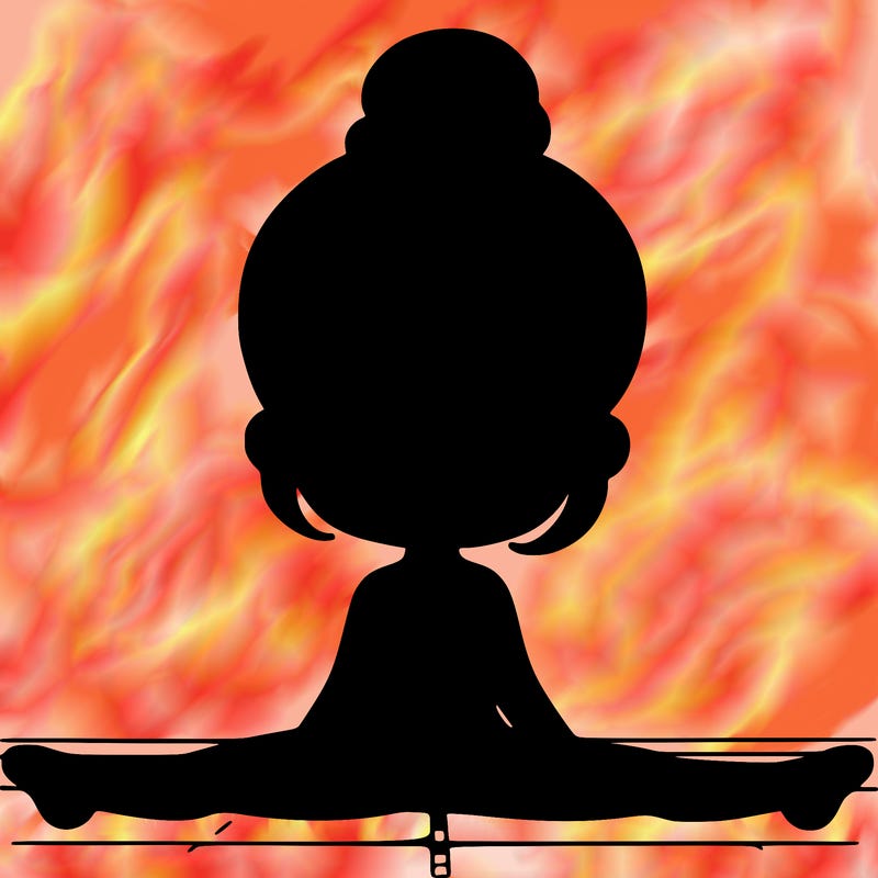 girl doing the splits