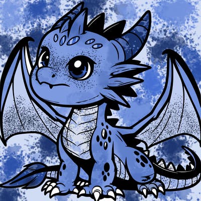 fierce baby night dragon