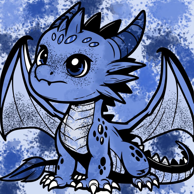 fierce baby night dragon