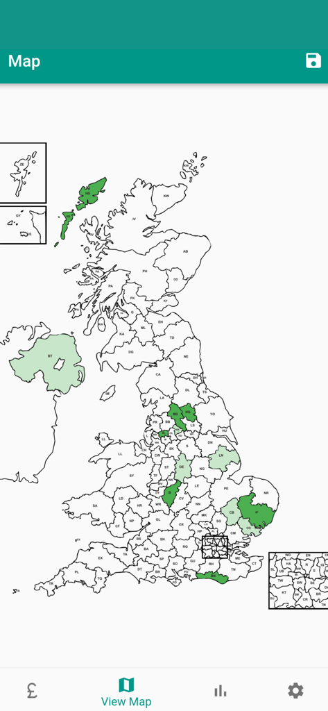 SentTo - UK Postcode Sales Map - Business App | MWM