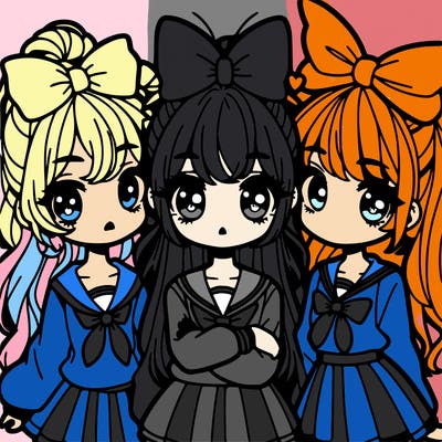 cute manga girls
