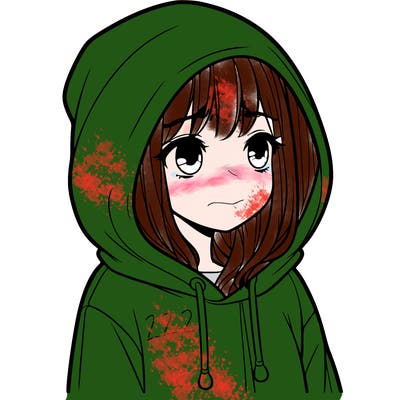 girl in a hoodie