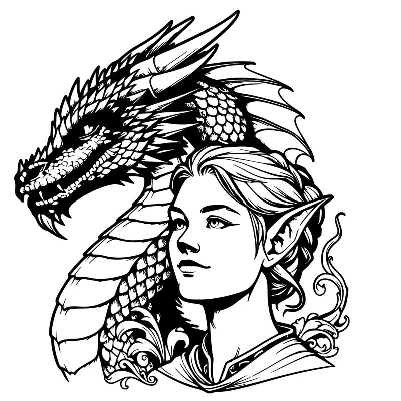 realistic dragon woman
