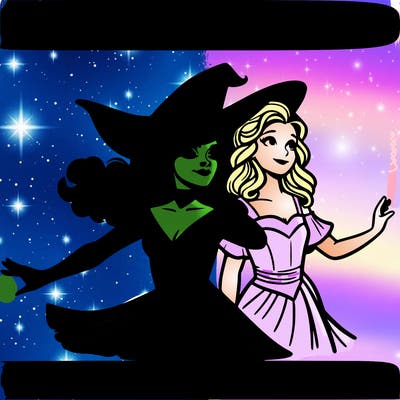 elifiba and glinda from wicked realistic
