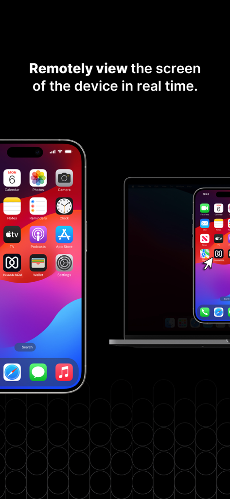 Hexnode UEM real-time remote device screen monitoring feature